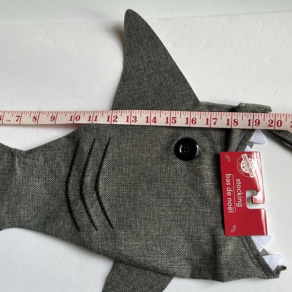 Shark Christmas Stocking Holiday Shark Week NWT - Picture 7 of 8